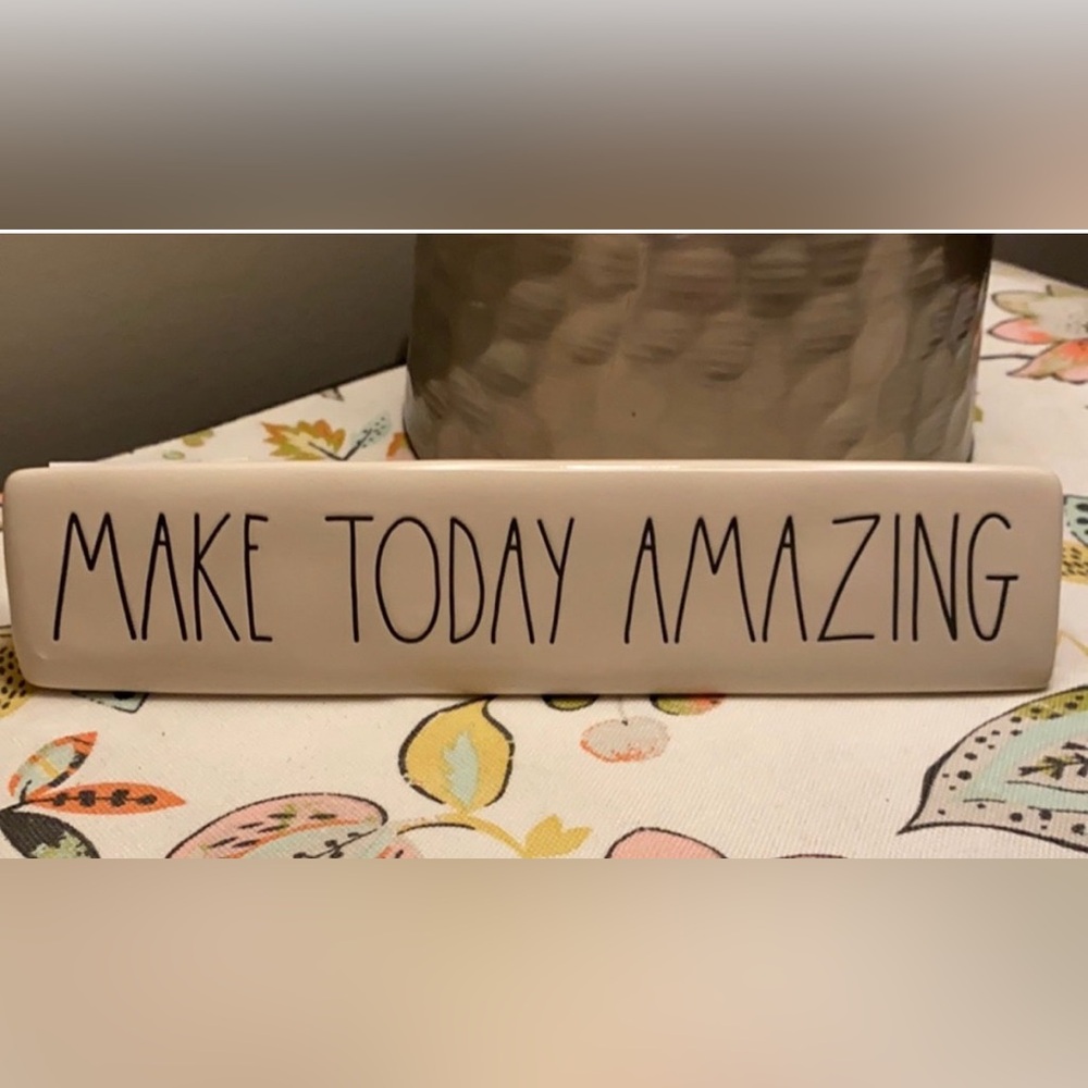 Inspirational Cream Home Accent Sign-A beautiful daily reminder